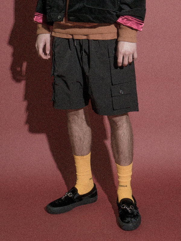 Young Nylon Cargo Shorts / Black, , Clothing, Apparel - Drifter Industries