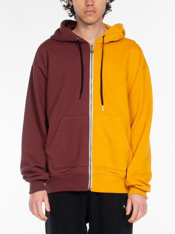 Blond Classic Zip-Up Hoodie / Yellow & Brown, , Clothing, Apparel - Drifter Industries