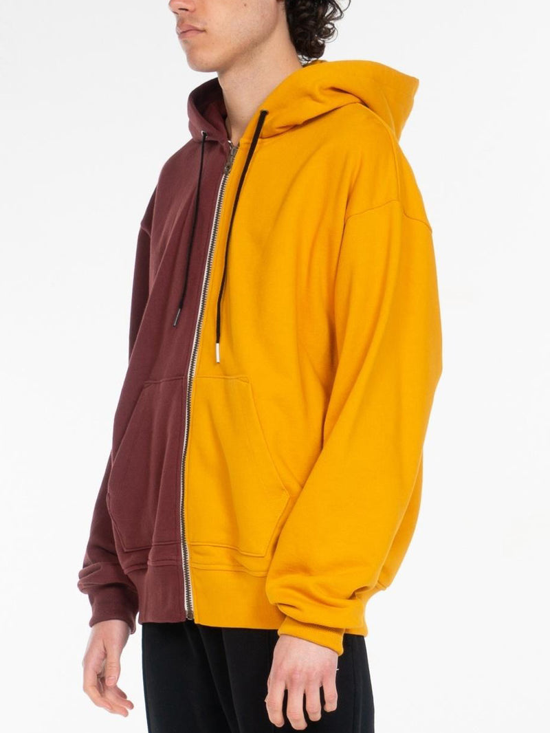 Blond Classic Zip-Up Hoodie / Yellow & Brown, , Clothing, Apparel - Drifter Industries